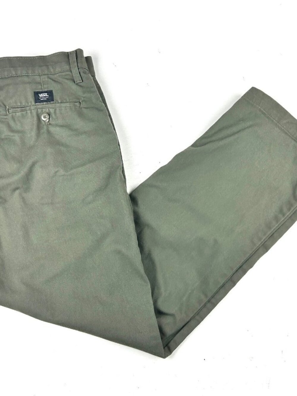 Vans Authentic Chino Loose Fit Pants 31 X 32 Olive Green Skate